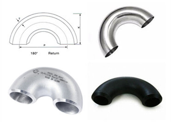 バットは180度の鋼管の肘LrのSr Tp304 Tp304l Tp316l Asme B16.9を溶接しました