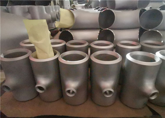継ぎ目が無いTP304バットは110mmのニスをかけられた等しいティーの管付属品を溶接した